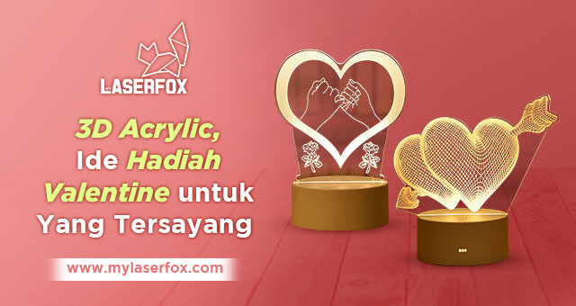 Image of 3D Acrylic: Ide Hadiah Valentine untuk Yang Tersayang